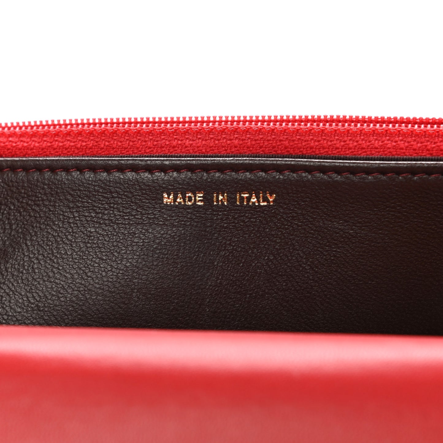 Lambskin Quilted Trendy CC Wallet On Chain WOC Red