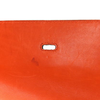 Gucci Calfskin Handmade Medium Top Handle Bag Orange 18 of 18