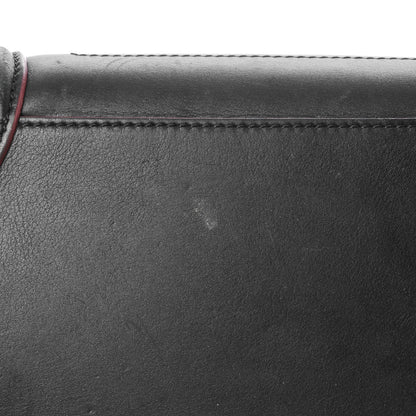 Celine Smooth Calfskin Mini Luggage Black Pink Trim 12 of 17
