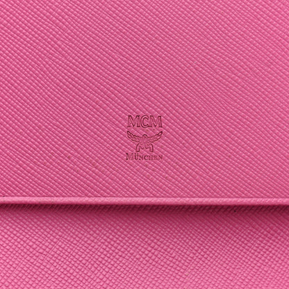 MCM Visetos Continental Flap Wallet Red 6 of 10