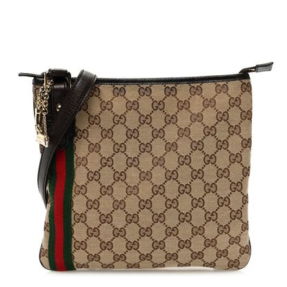 Gucci Monogram Web Jolicoeur Charms Messenger Dark Brown 1 of 10