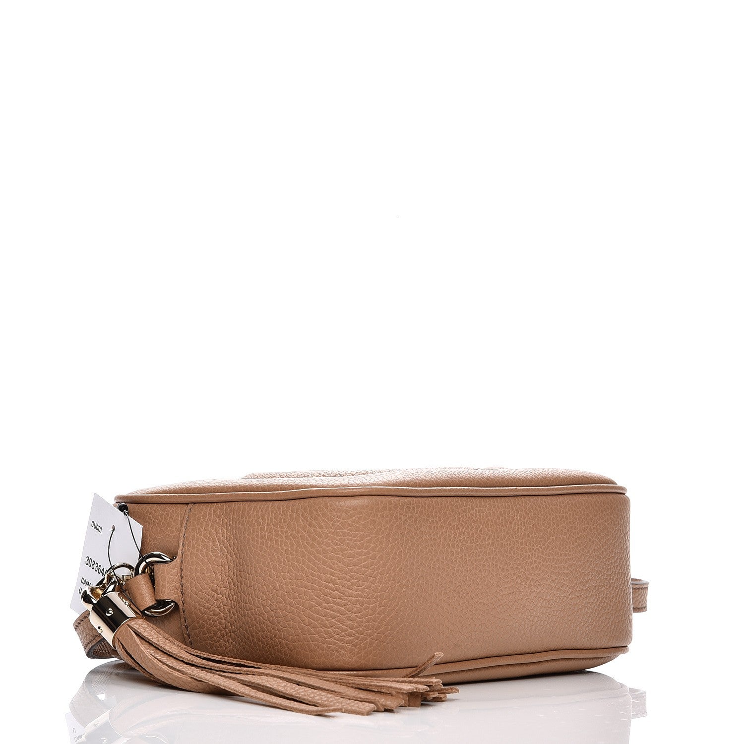 Gucci Pebbled Calfskin Small Soho Disco Bag Camelia 4 of 7