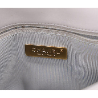 Chanel Lambskin Quilted Medium Chanel 19 Flap Grey 6 of 10