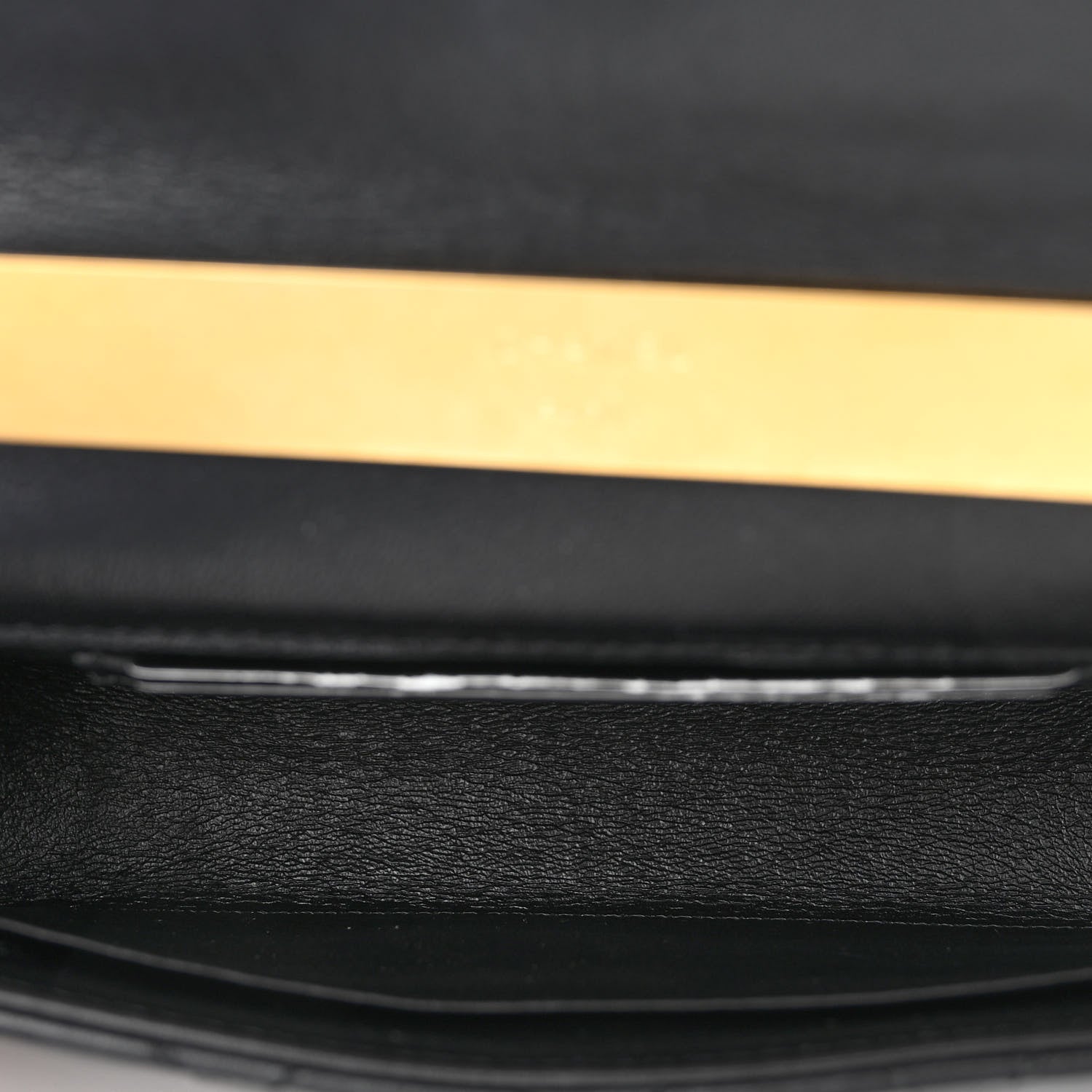 Chanel Lambskin Enamel Quilted Top Handle Flap Phone Holder With Chain Black 5 of 11