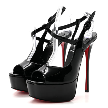 Christian Louboutin Patent So Jenlove 150 Pumps 35.5 Black 4 of 9
