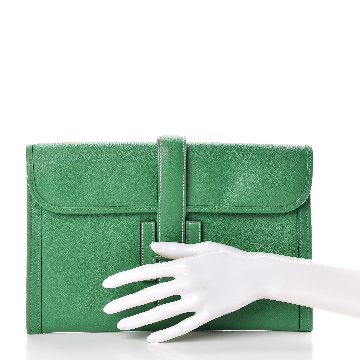 Hermes Epsom Jige PM Clutch Bambou 2 of 8