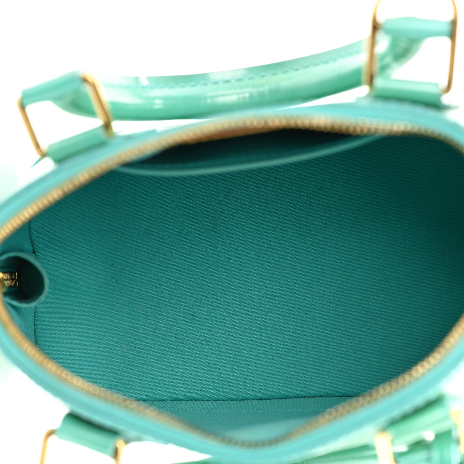 Louis Vuitton Vernis Alma BB Blue Lagon 4 of 8