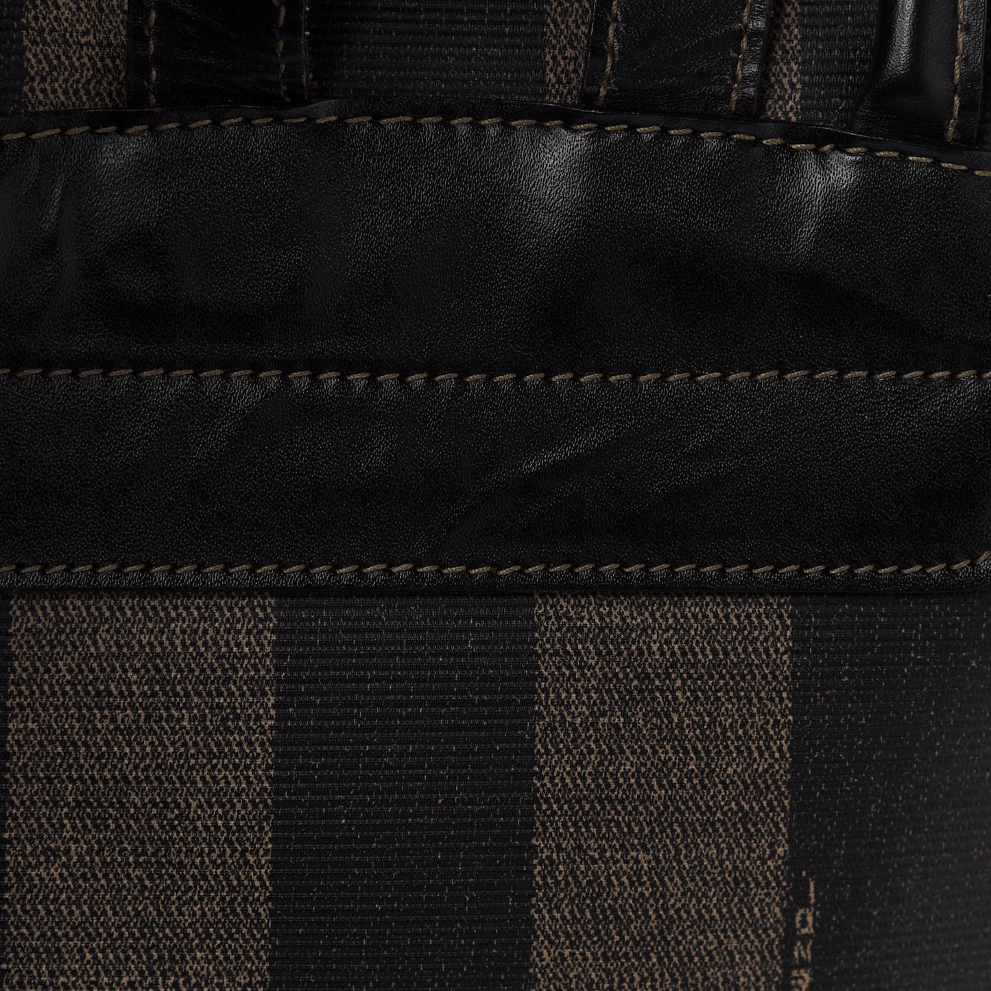 Coated Canvas Pequin Drawstring Backpack Tobacco