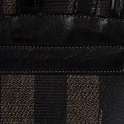 Fendi Coated Canvas Pequin Drawstring Backpack Tobacco 12 of 15