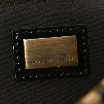 Fendi Velvet Calf Hair Pequin B Bag Tan Black 6 of 10