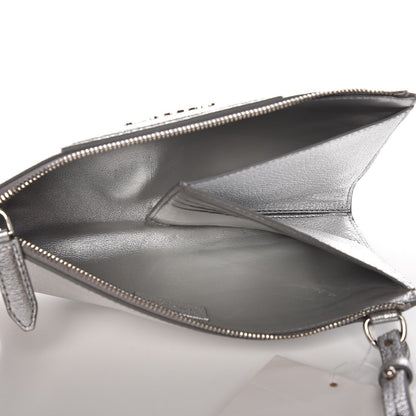 Givenchy Metallic Grained Goatskin Antigona Crossbody Silver 5 of 11