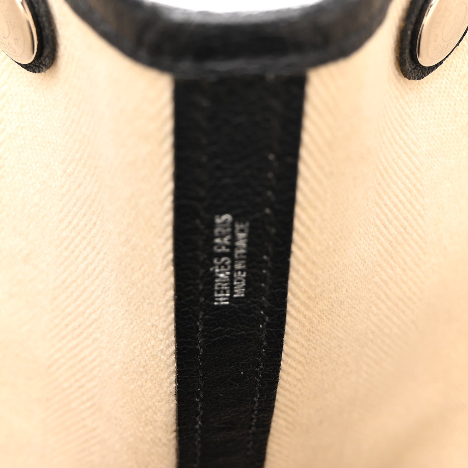 Hermes Chevron Herringbone Toile Negonda Garden Party 36 MM Tote Craie Black 6 of 9