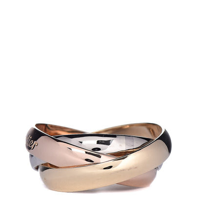 Cartier 18K Pink Yellow White Gold Les Must De Trinity Ring 46 3.75 3 of 5