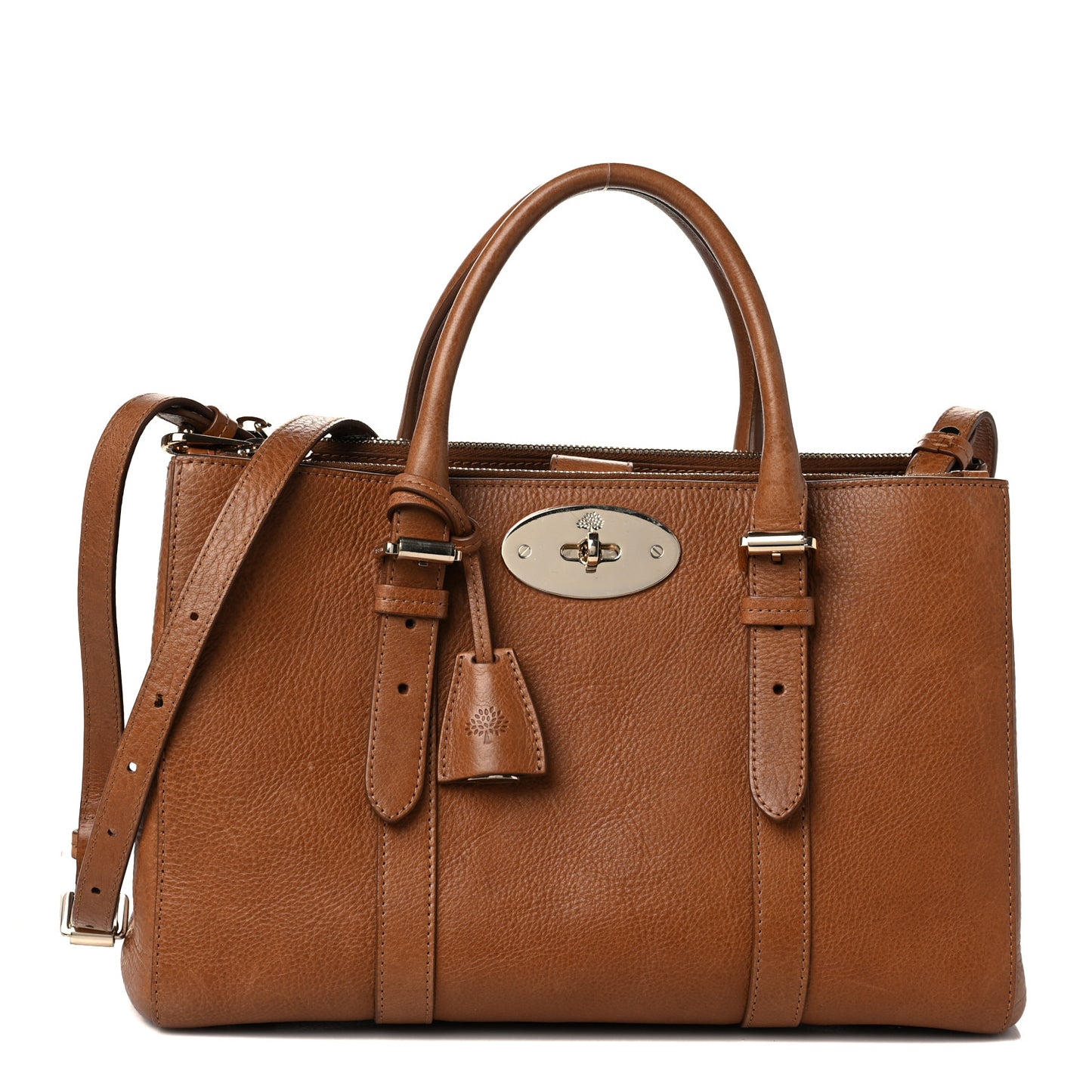 Classic Grain Small Bayswater Double Zip Tote Oak