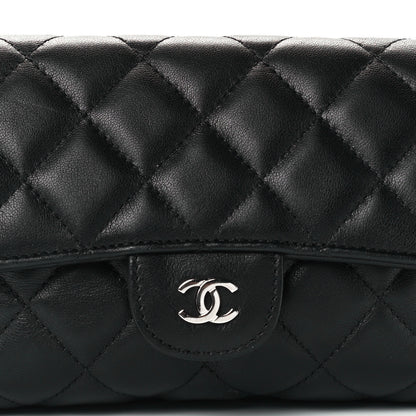 Chanel Lambskin Quilted Flap Cosmetic Case Black 9 of 12