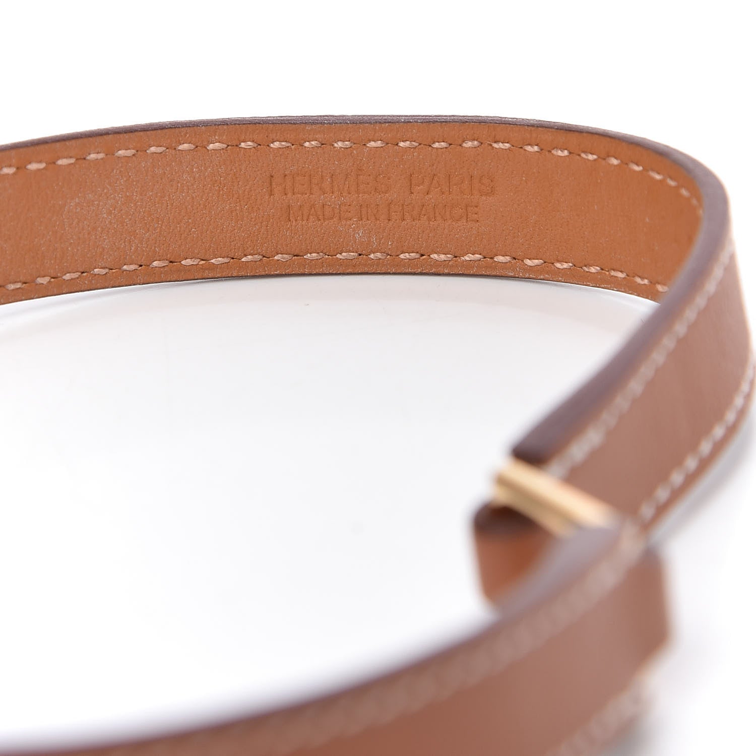 Hermes Swift O'Kelly Double Tour Bracelet T2 Gold 5 of 10