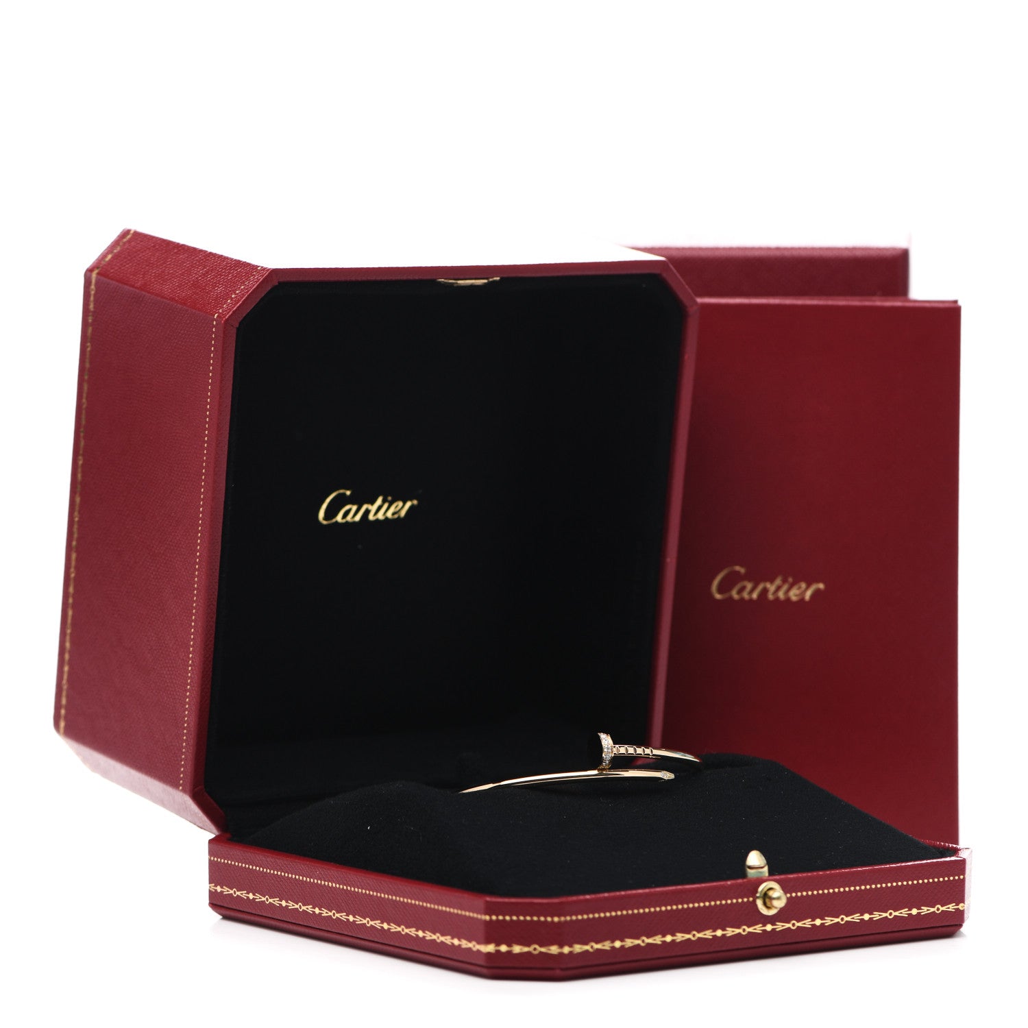 Cartier 18K Yellow Gold Diamond Small Juste Un Clou Bracelet 16 5 of 5