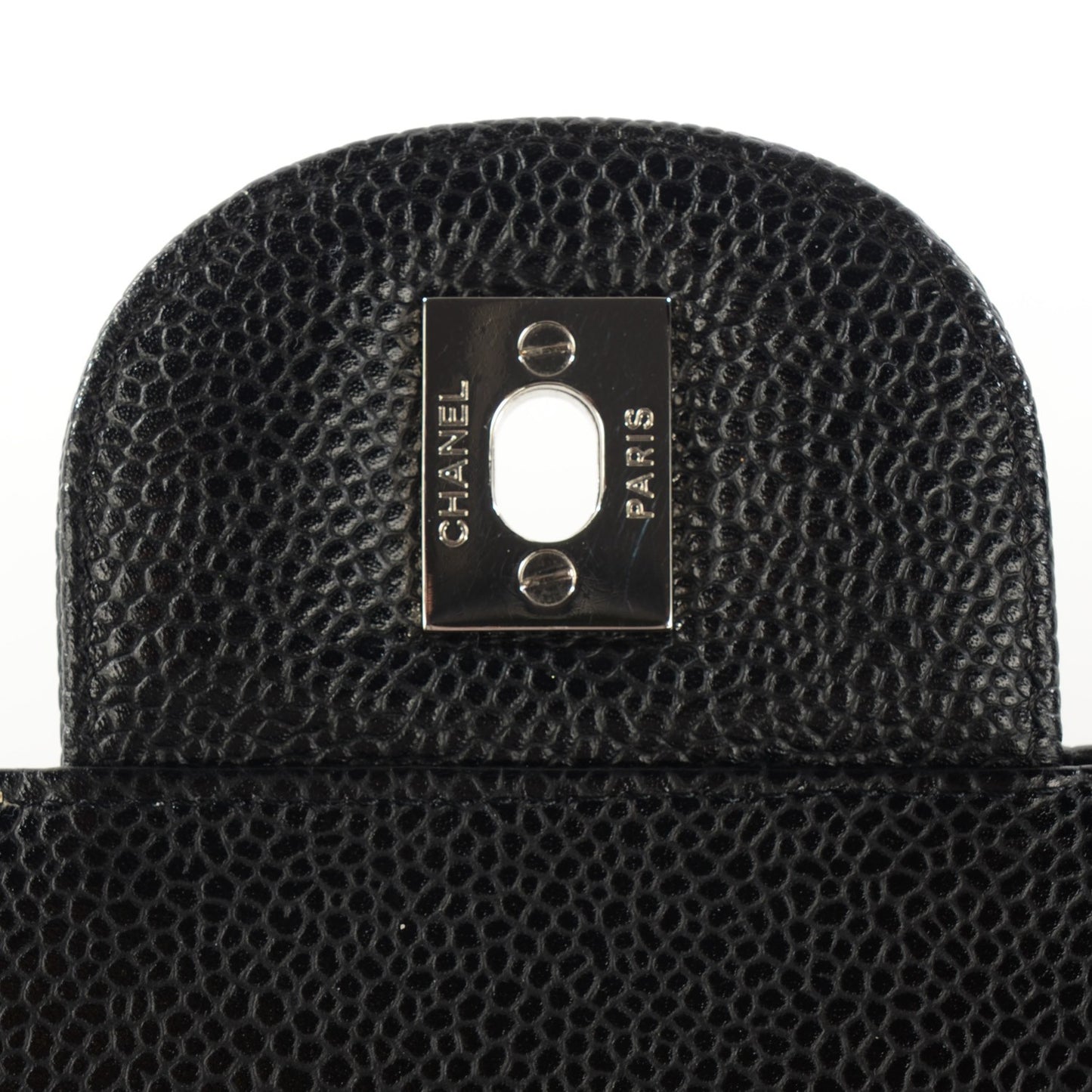 Caviar Quilted Maxi Double Flap Black