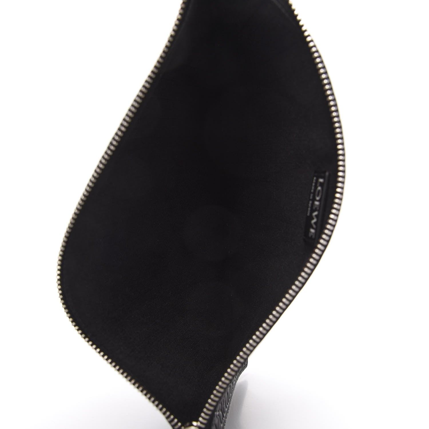 Loewe Calfskin Embossed Flat Pouch Black 5 of 9