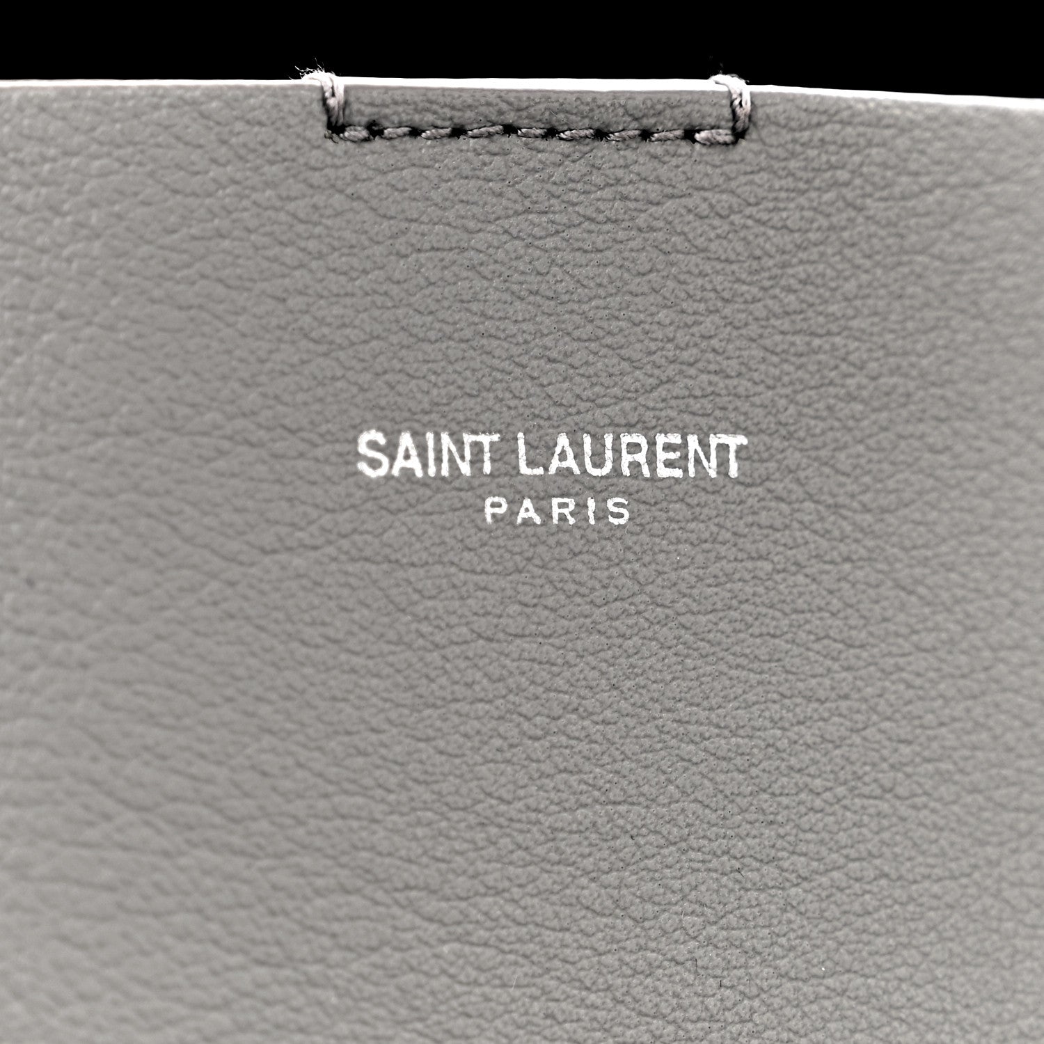 Saint Laurent Calfskin Large Shopping Tote Granite 7 of 14