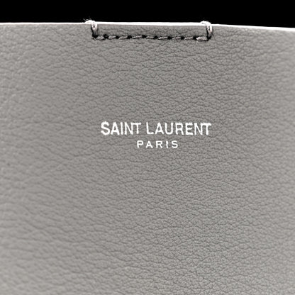 Saint Laurent Calfskin Large Shopping Tote Granite 7 of 14