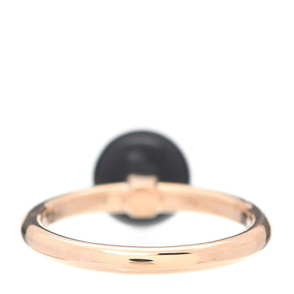 Tiffany 18K Rose Gold Black Onyx 8mm HardWear Ball Ring 47 4.25 3 of 5