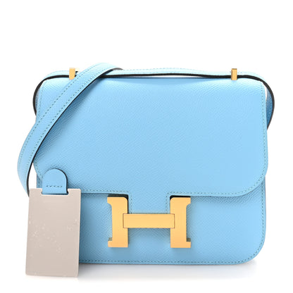 Hermes Epsom Constance 18 Celeste 3 of 12