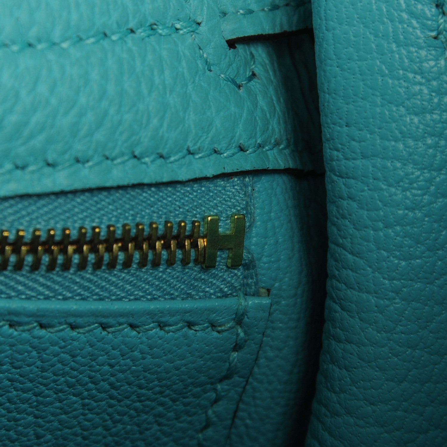 Hermes Togo Kelly Retourne 32 Bleu Atoll 19 of 24