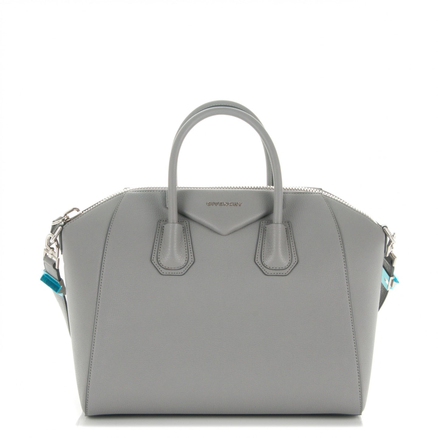 Sugar Goatskin Medium Antigona Pearl Grey