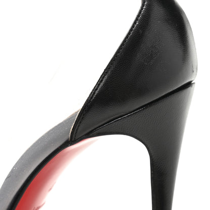 Christian Louboutin Lambskin PVC Un Bout 120 Pumps 37 Black 9 of 10