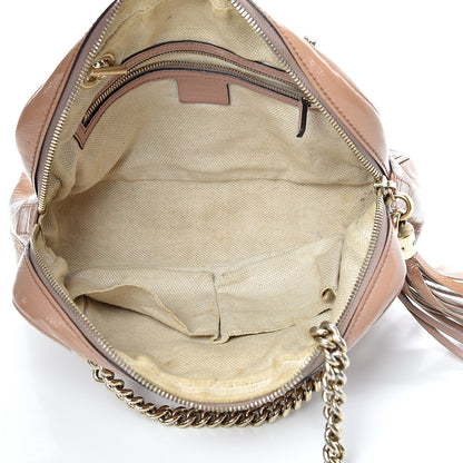 Gucci Soft Patent Small Soho Bowler Dark Cipria 4 of 20