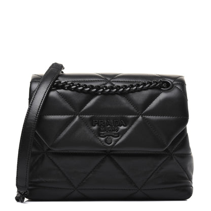 Prada Nappa Triangle Stitched Small Spectrum Bag Black 1 of 18