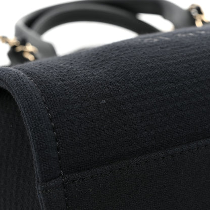 Chanel Mixed Fibers Small Deauville Tote Black 9 of 9