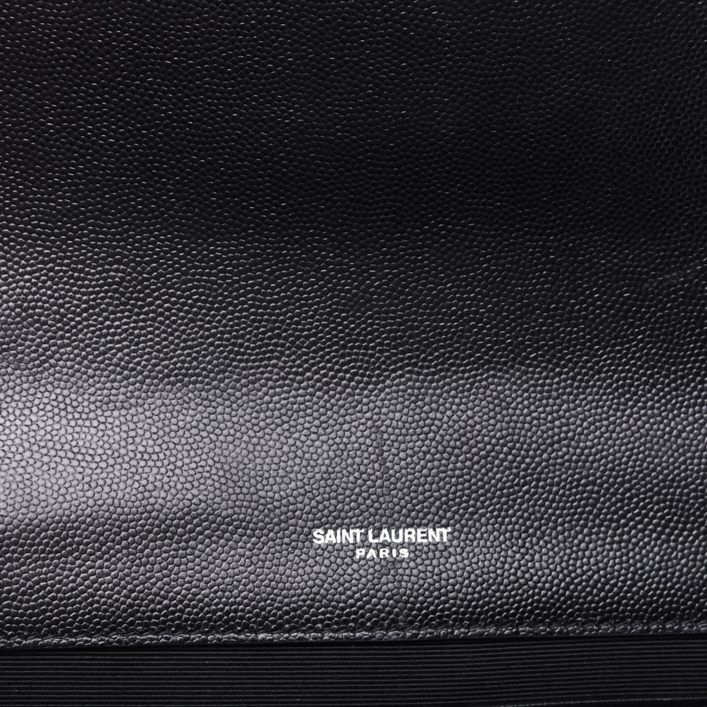 Grain De Poudre Textured Mixed Matelasse Triquilt Medium Monogram Satchel Black