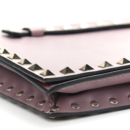 Valentino Garavani Nappa Rockstud Wristlet Clutch Poudre 8 of 10