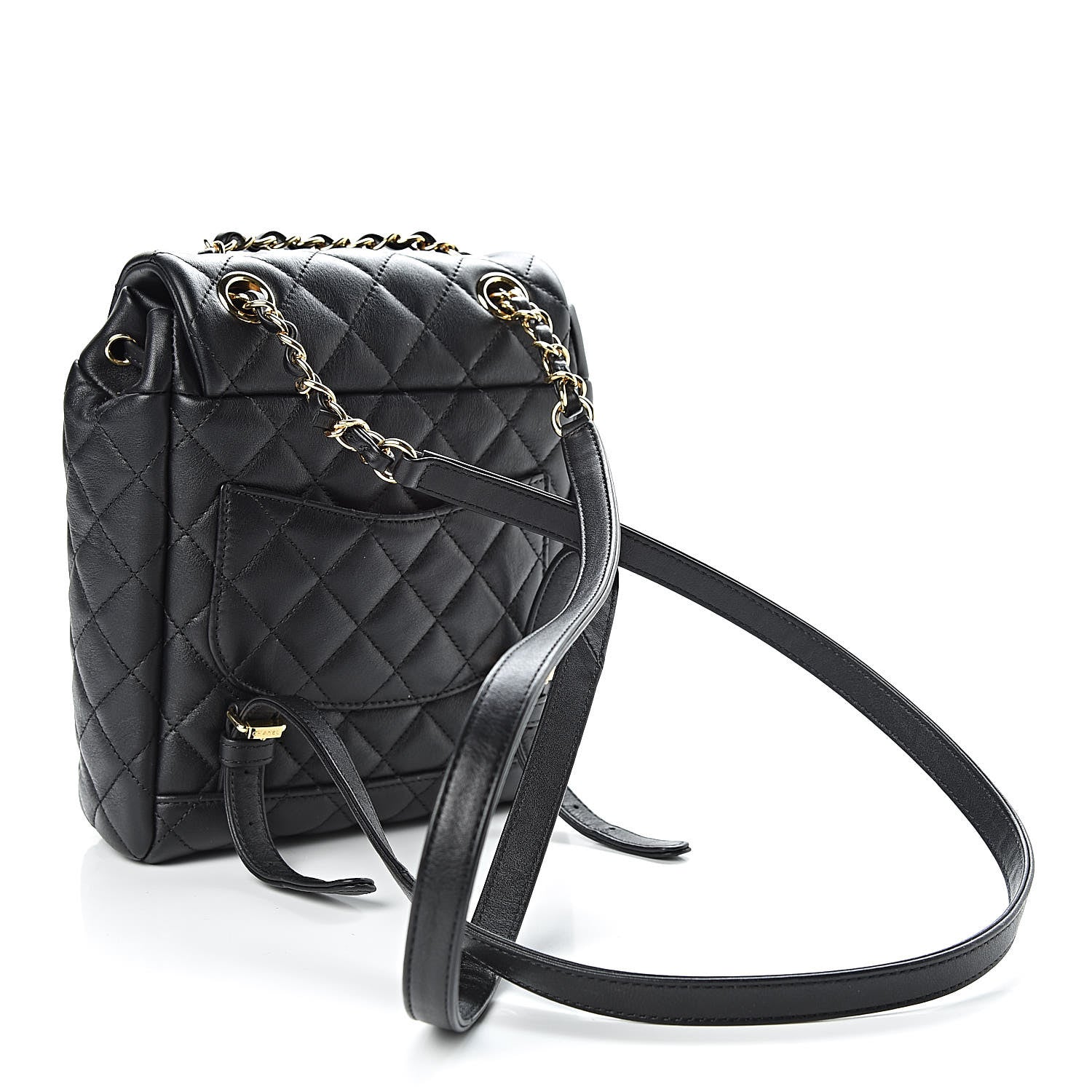 Chanel Calfskin Quilted Mini Urban Spirit Backpack Black 3 of 10