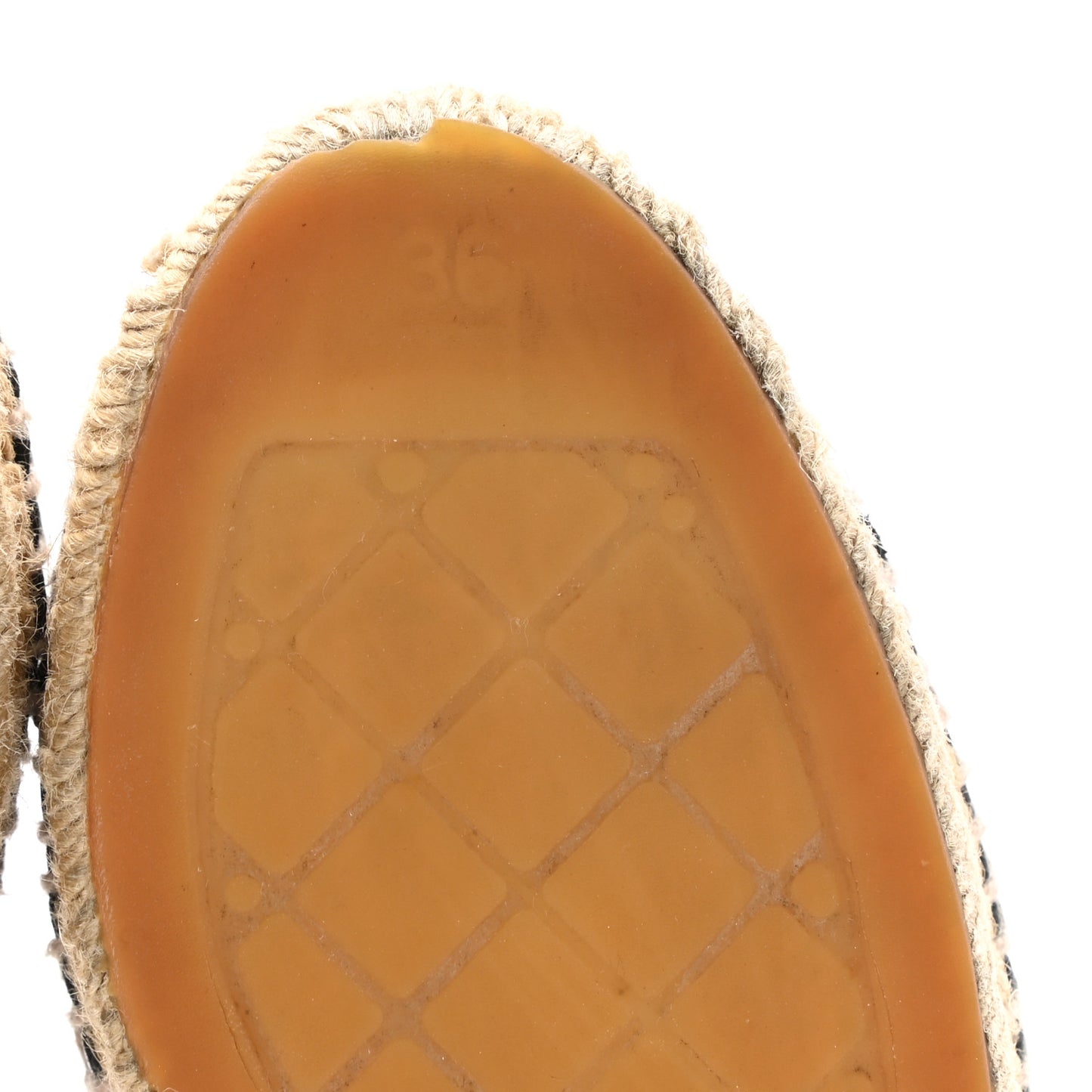 Lambskin CC Espadrilles 36 Black