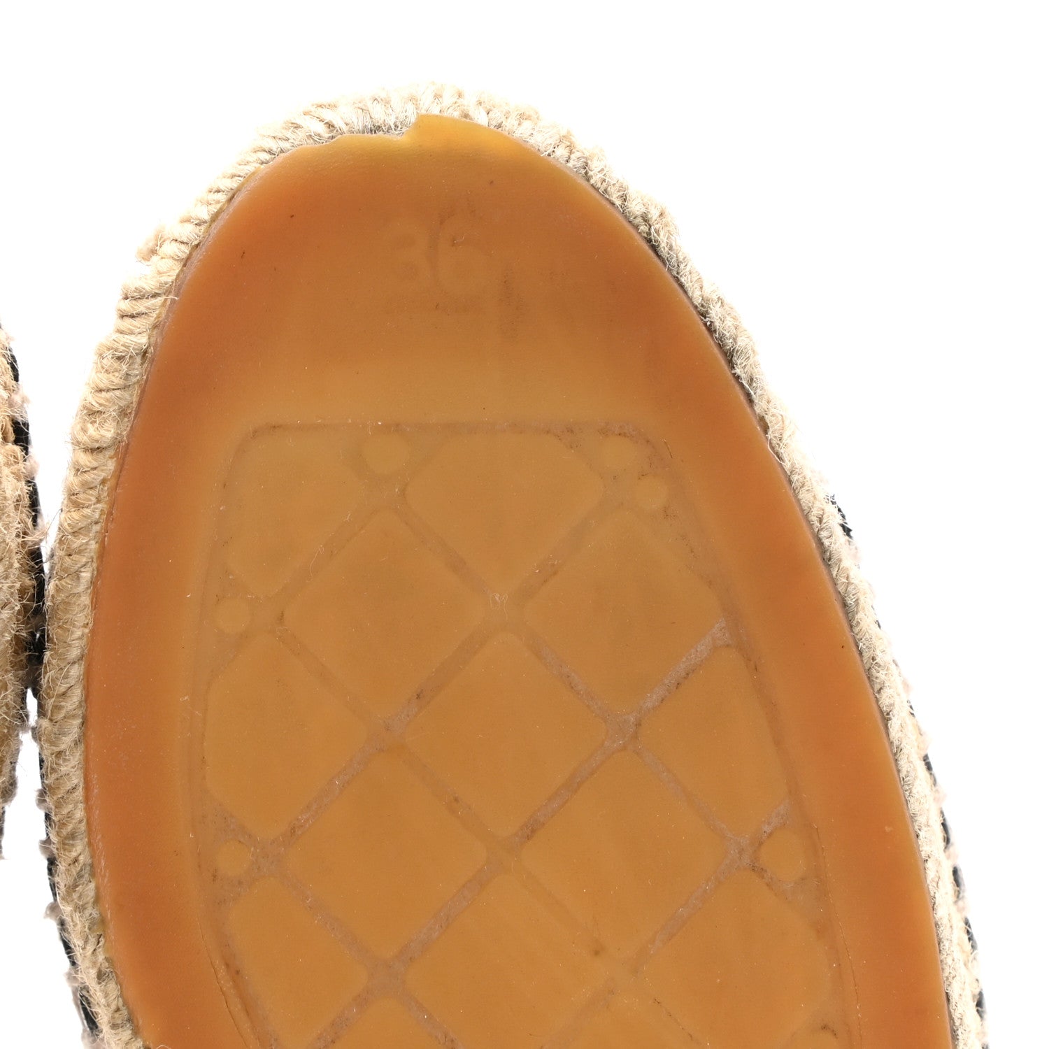 Chanel Lambskin CC Espadrilles 36 Black 6 of 9