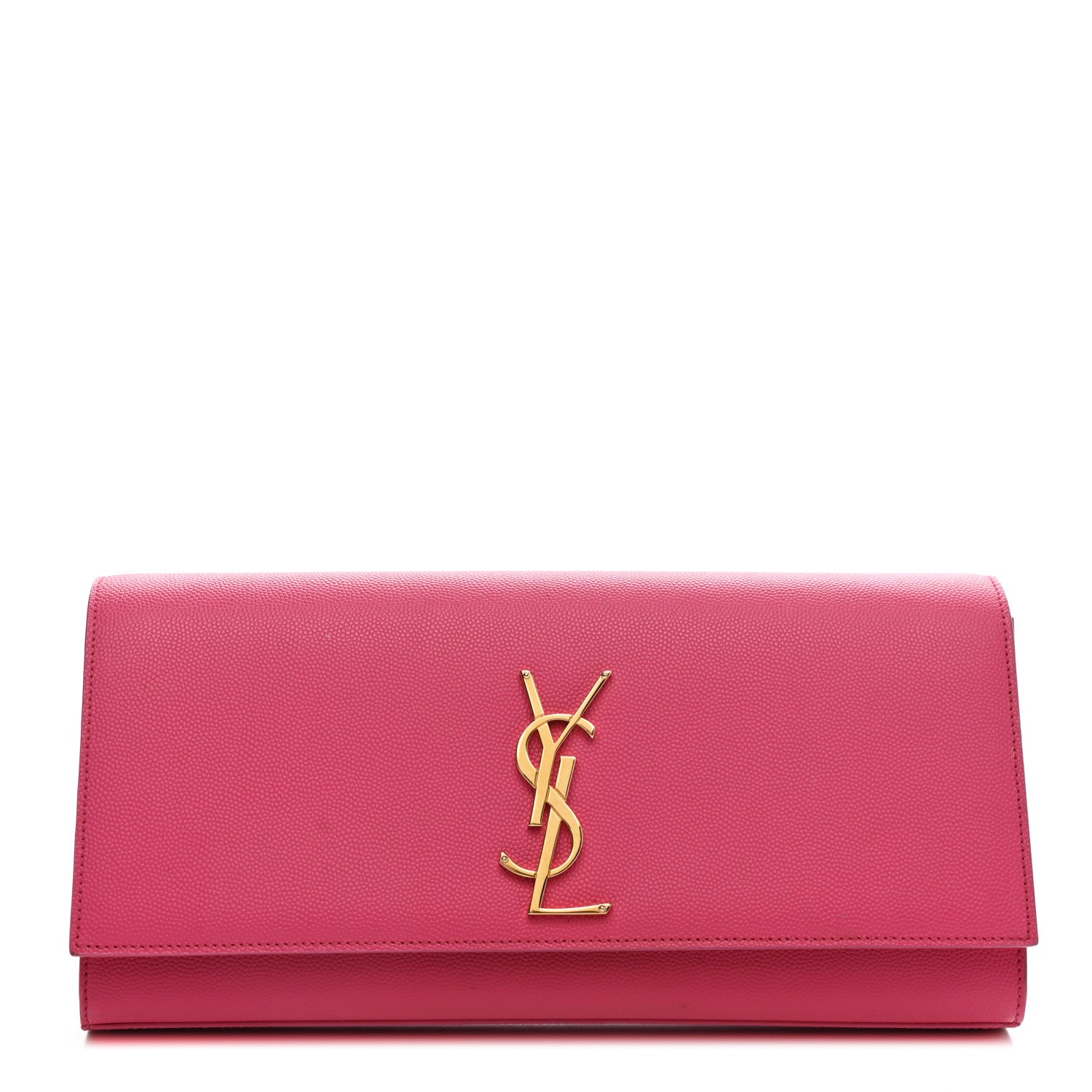 Saint Laurent Grain De Poudre Classic Monogram Cassandre Clutch Lipstick Fuchsia 1 of 12