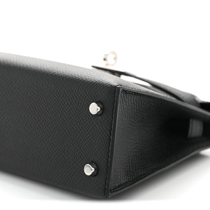 Hermes Epsom Mini Kelly Sellier 20 Black 10 of 11