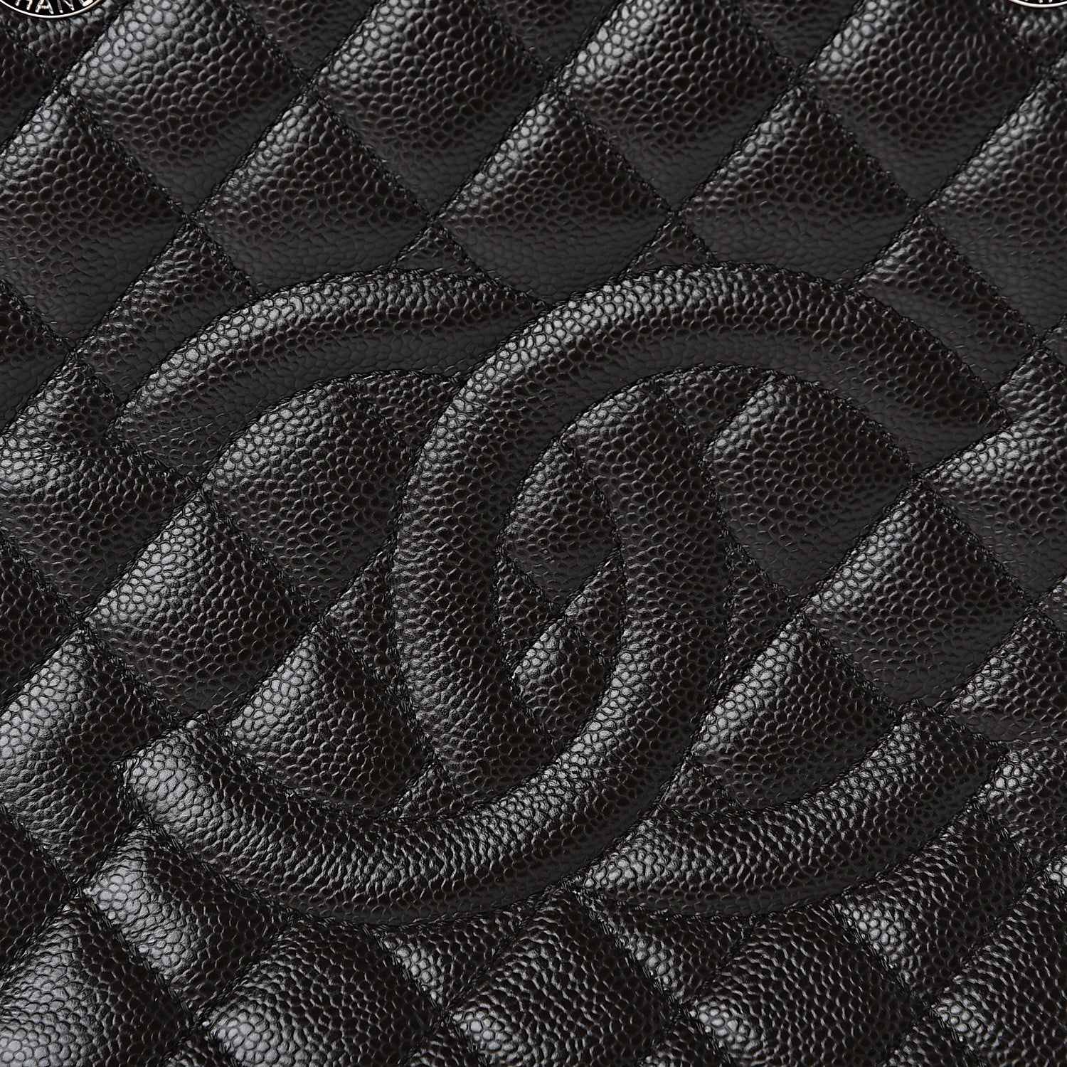 Chanel Caviar Quilted Grand Shopping Tote GST Dark Brown 11 of 11