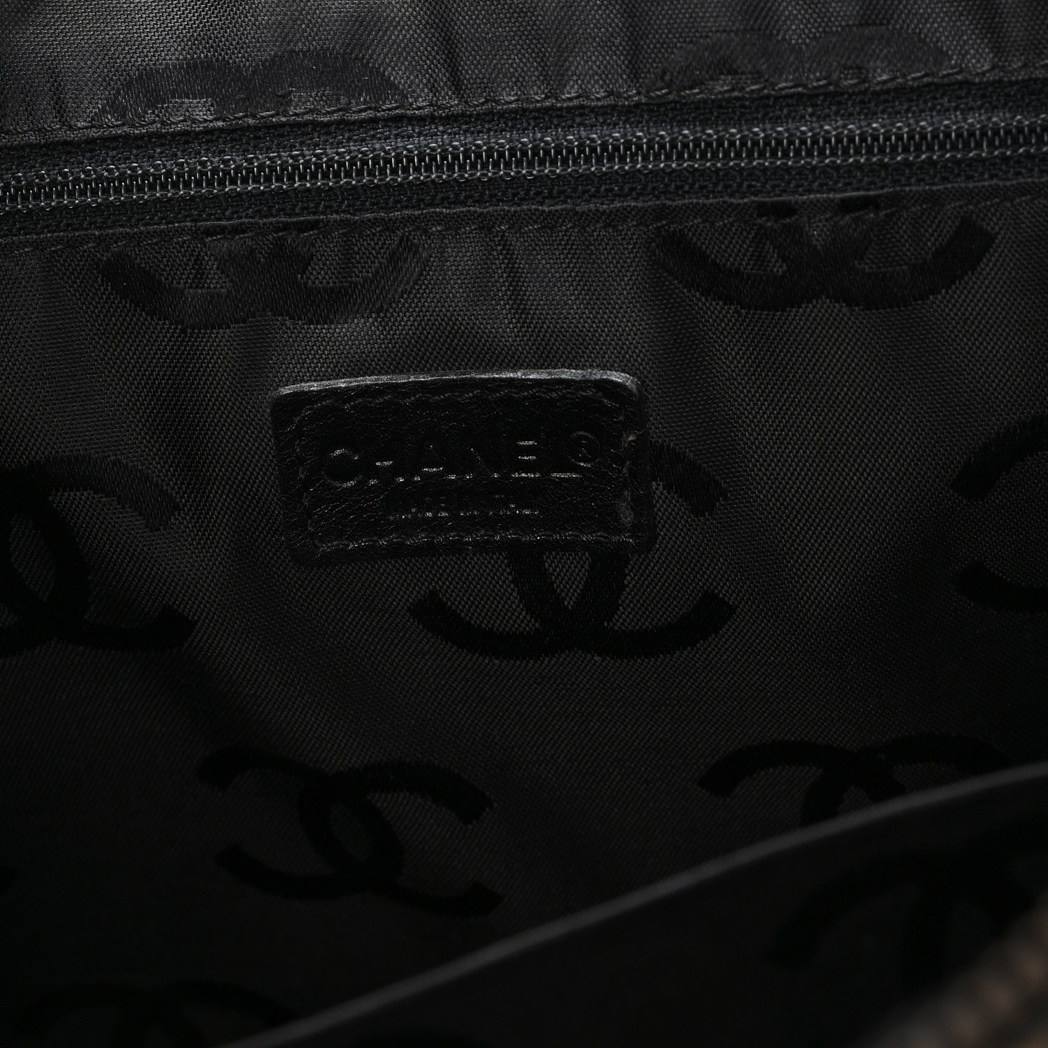 Chanel Calfskin Wild Stitch Vertical Top Handle Bag Black 7 of 11
