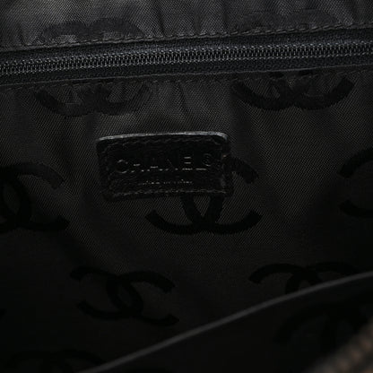 Chanel Calfskin Wild Stitch Vertical Top Handle Bag Black 7 of 11