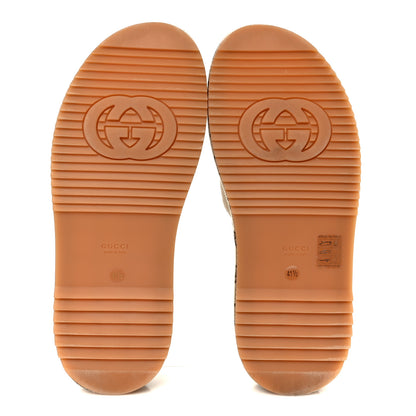Gucci Monogram Maxi GG Angelina Platform 55mm Slide Sandals 41.5 Camel Ebony 6 of 10