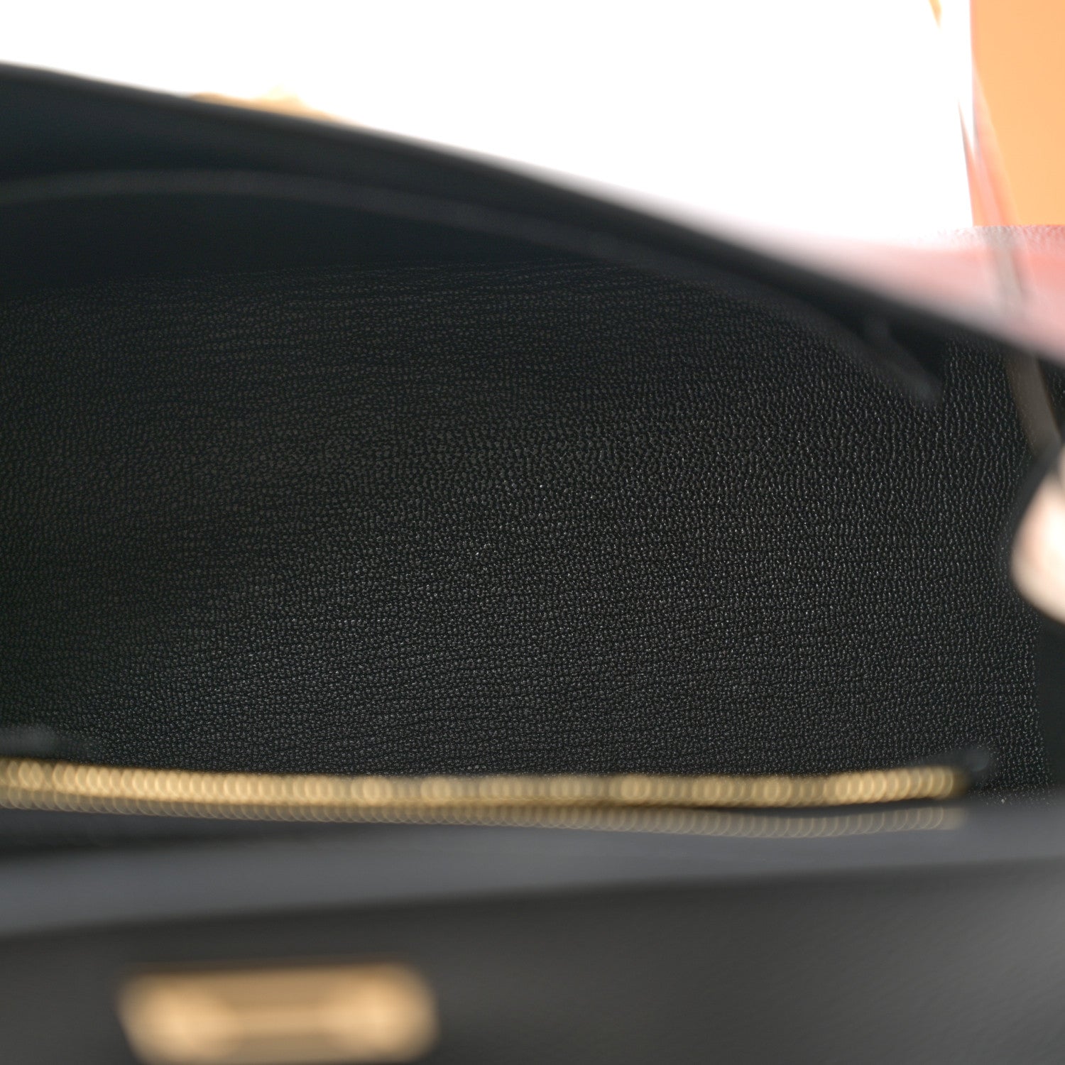 Hermes Epsom Horseshoe Kelly Sellier 25 Black Nata 5 of 14