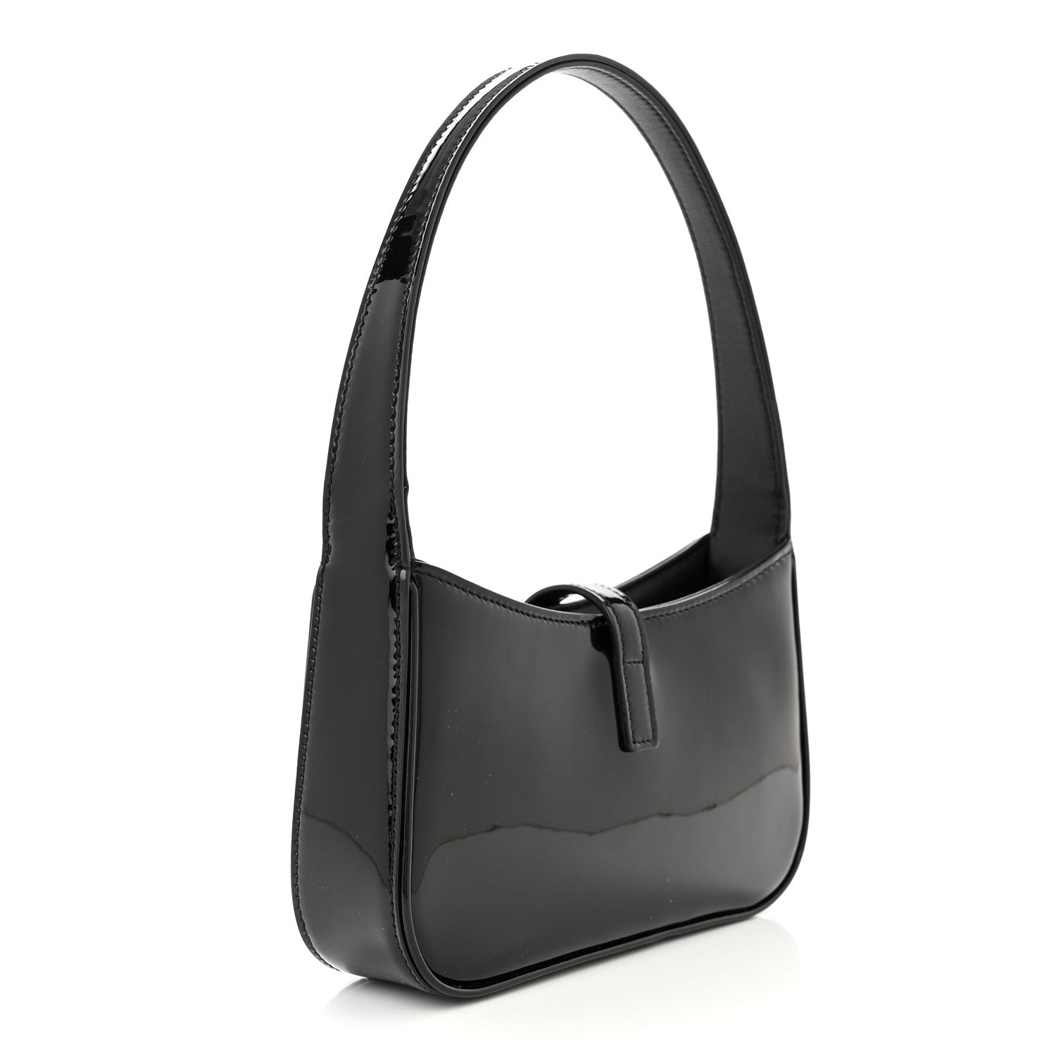 Saint Laurent Patent Calfskin Le 5 A 7 Mini Hobo Black 3 of 10