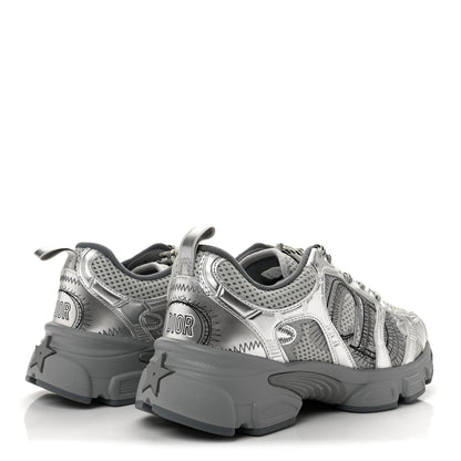 Christian Dior Technical Mesh Dior Chrono Sneakers 38.5 Silver 5 of 10