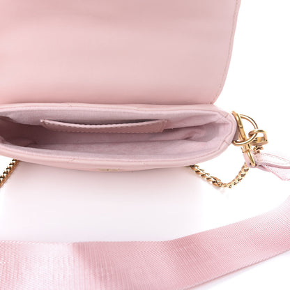 Louis Vuitton Calfskin New Wave Multi Pochette Rose Ballerine 4 of 9