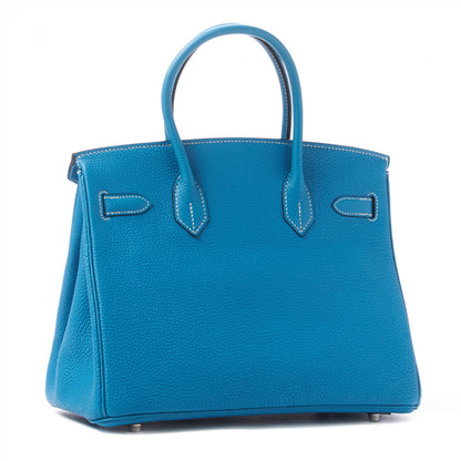 Hermes Togo Birkin 30 Blue Jean 2 of 29