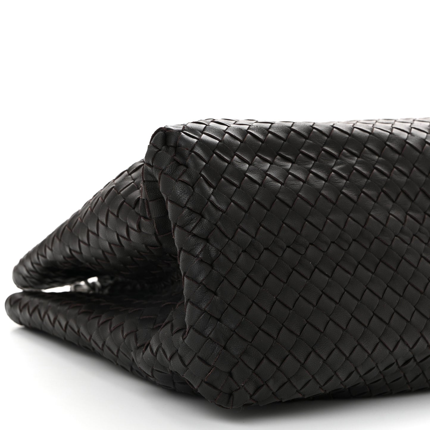 Nappa Intrecciato Large Classic Chain Strap Tote Ebano